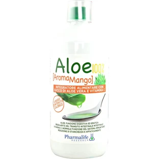 100% Aloe with Mango Flavor, 1 liter - dietary supplement for digestive health