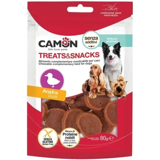 Camon Duck Treats & Snacks - Aanvullend voer voor volwassen honden, 80 g