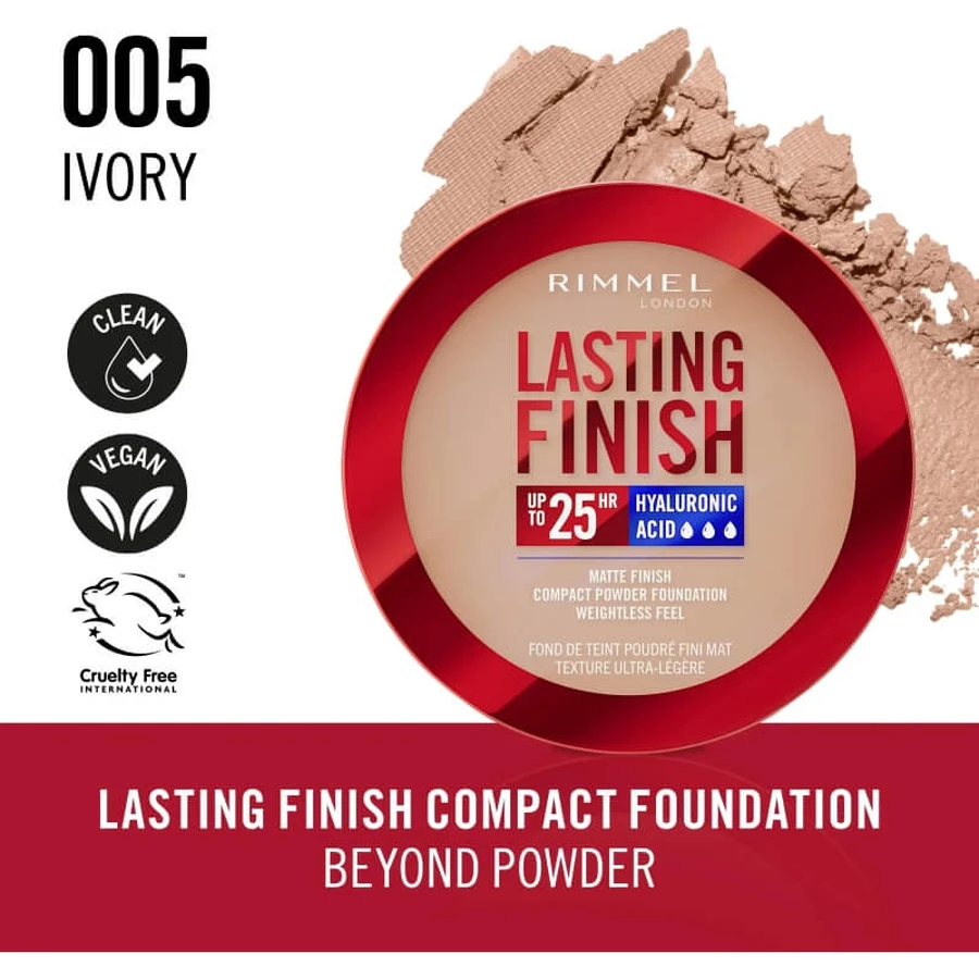 Rimmel Lasting Finish - Base de maquillaje compacta - N.º 05 Ivory