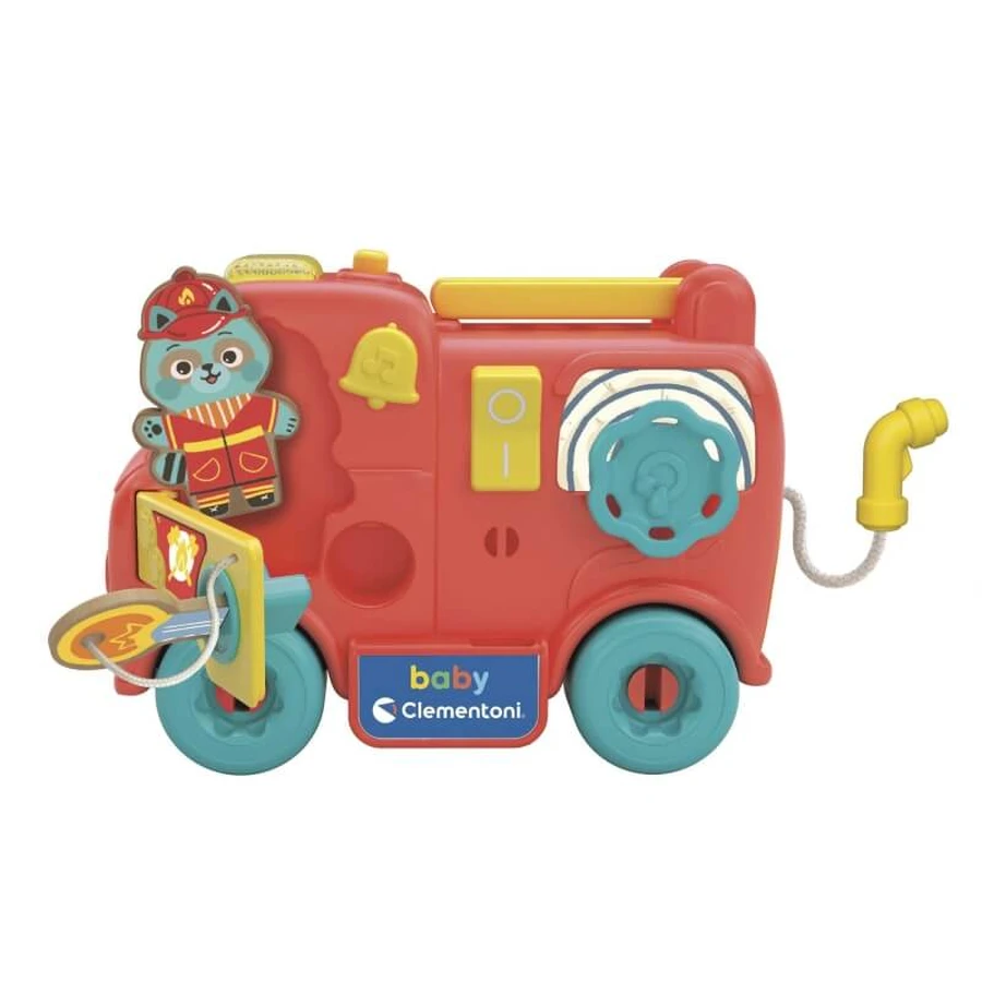 Camión de bomberos Montessori de Clementoni para bebés - Centro de actividades para niños a partir de 18 meses