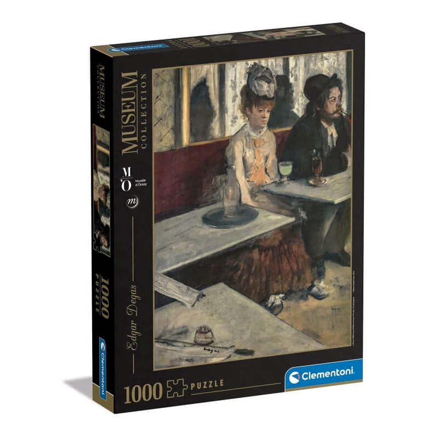 Colección del Museo Clementoni: «En un café», de Degas — Rompecabezas de 1.000 piezas para adultos, 70 x 50 cm