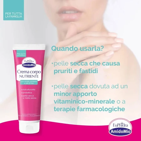 Euphidra Amidomio - Nourishing Moisturizing Body Cream, 250 ml