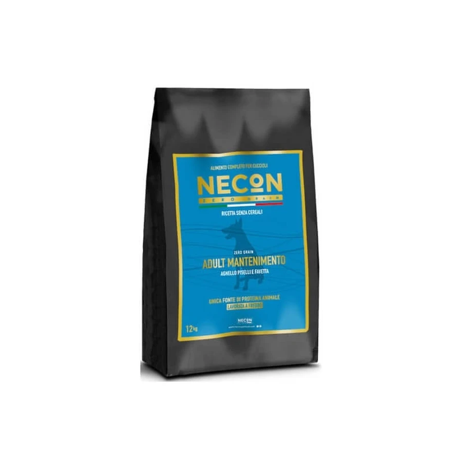 Necon Zero Grain Adult Maintenance - Aliment pour chiens adultes à l'agneau - Aliment complet pour chiens adultes, 3 kg