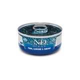 Farmina N&amp;d Ocean Feline Adult Tuna, Sardines, and Shrimp - Complete Food for Adult Cats, 70 g