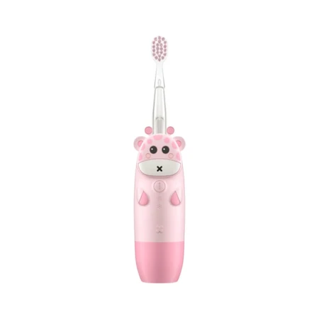 Innogio Gio giraffe rosa - spazzolino sonico per bambini con testina luminosa 7 colori