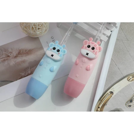 Innogio Gio giraffe rosa - spazzolino sonico per bambini con testina luminosa 7 colori