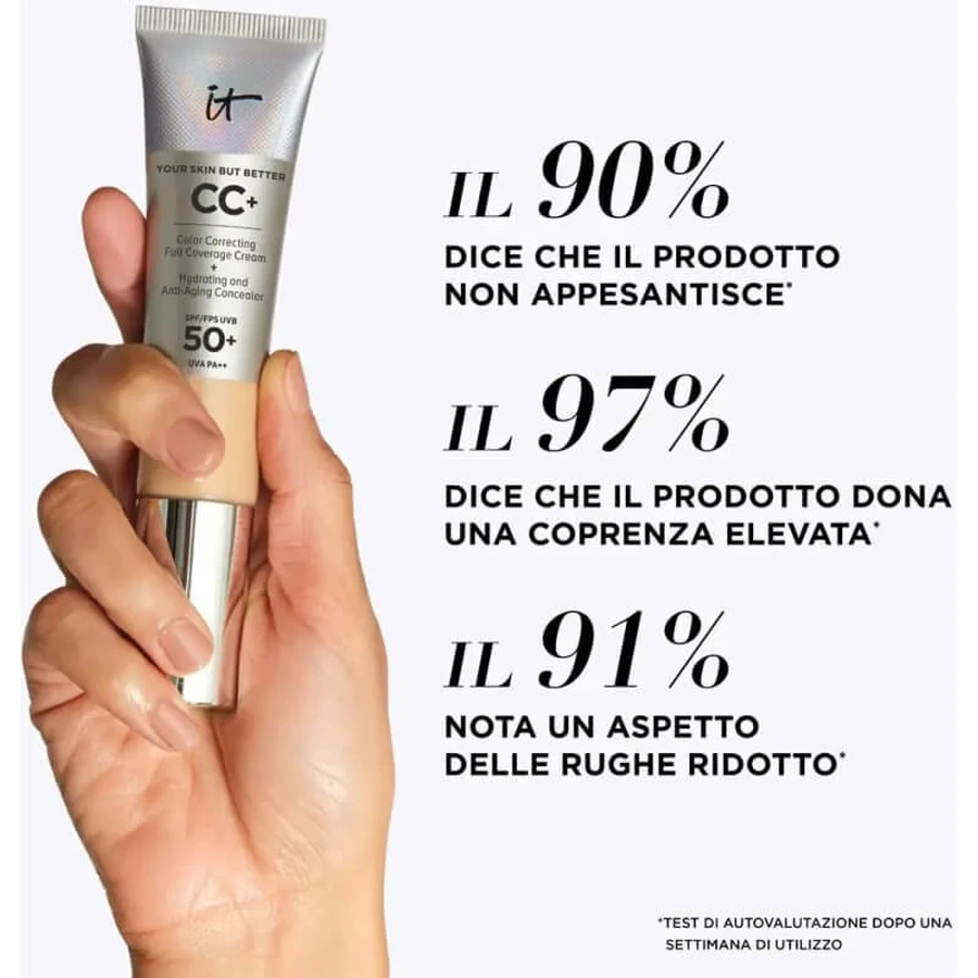 It Cosmetics CC+ Full Coverage Cream SPF 50+ - Vloeibare foundation - Licht