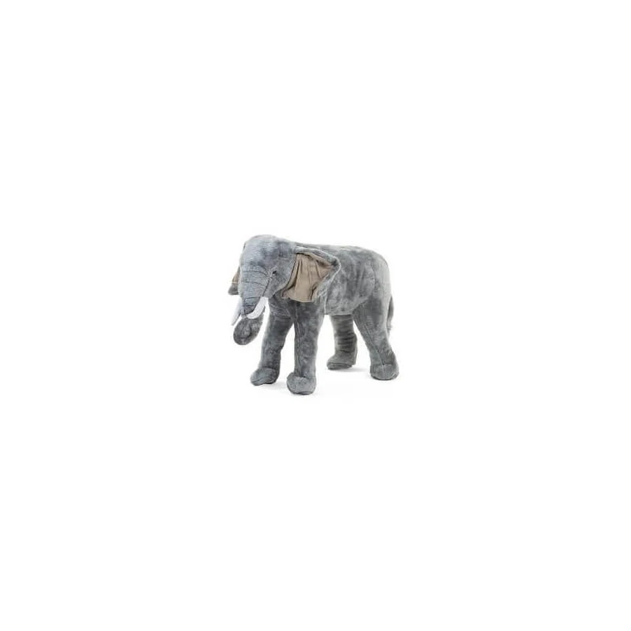 Suavinex Vloerstaande pluche olifant - Grijs 77 x 33 x 55 cm