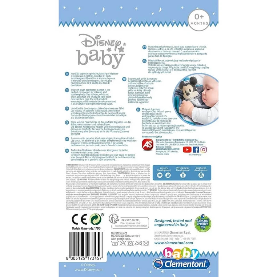 Clementoni Baby Mickey – Weiche Kuscheldecke