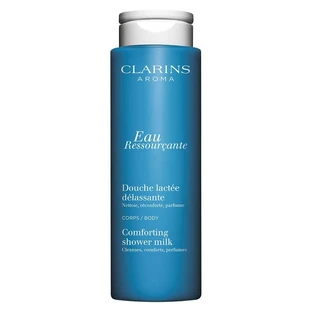 Clarins Aroma Eau Ressourçante Douce Lactée Délassante - Crema de ducha nutritiva y relajante, 200 ml