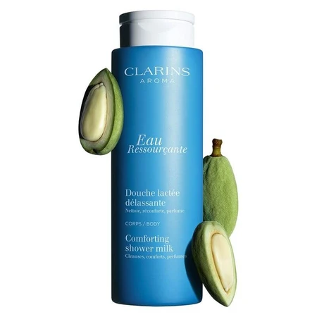 Clarins Aroma Eau Ressourçante Douce Lactée Délassante - Crema de ducha nutritiva y relajante, 200 ml