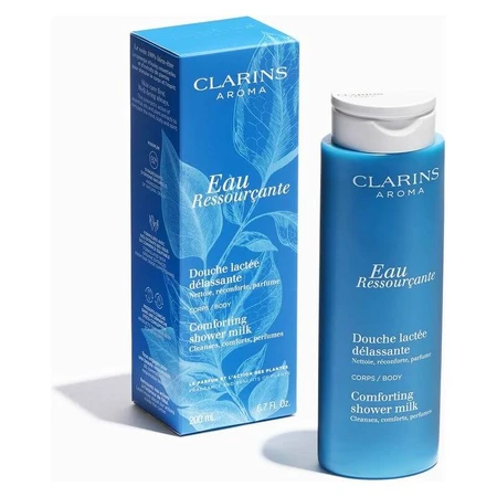 Clarins Aroma Eau Ressourçante Douce Lactée Délassante - Crema de ducha nutritiva y relajante, 200 ml