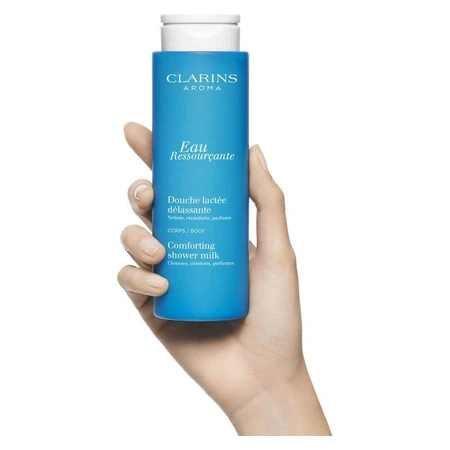 Clarins Aroma Eau Ressourçante Douce Lactée Délassante - Crema de ducha nutritiva y relajante, 200 ml