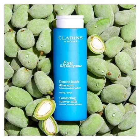 Clarins Aroma Eau Ressourçante Douce Lactée Délassante - Crema de ducha nutritiva y relajante, 200 ml
