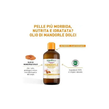 Equilibra Süßmandelöl für die Hautelastizität, 250 ml
