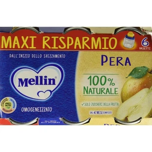 Poire Mellin - 6 petits pots pour bébés, de 100 g chacun