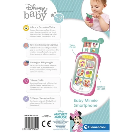 Clementoni Disney Baby - Baby Minnie's Smartphone
