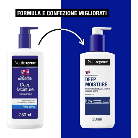 Neutrogena Deep Moisture - Fast-Absorbing Body Lotion, 200 ml