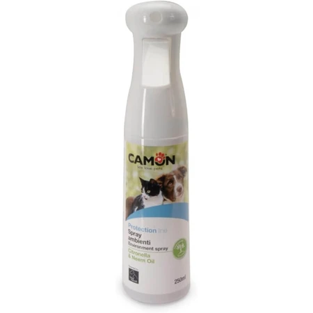 Ambientador en spray Camon con citronela y aceite de neem: un ambientador suave y no tóxico para uso en interiores y exteriores, 250 ml