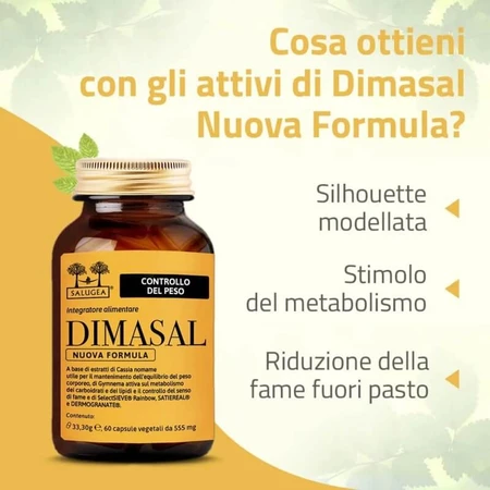 Salugea dimasal, noua formulă, 60 de capsule – supliment alimentar pentru greutatea corporală