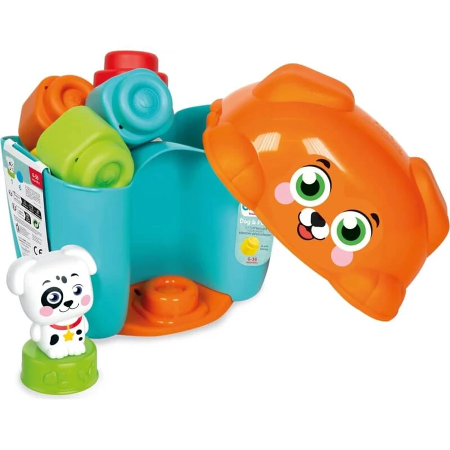 Clementoni Soft Clemmy - Seau d'activités pour chiens et chiots