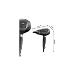 Secador de pelo Rowenta X Karl Lagerfeld K/Pro Stylist, motor de CA profesional de 2200 W, secado ultrarrápido - Negro