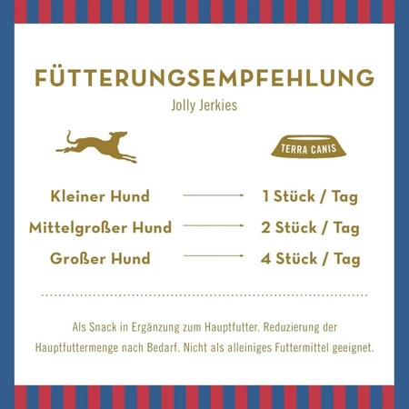 Terra Canis Sensations Jolly Jerkies Huhn – Snacks für Hunde mit Nahrungsmittelunverträglichkeiten, 90 g