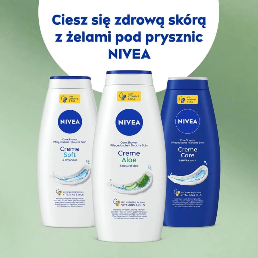 Cremas de aloe de Nivea - Gel de baño hidratante, 750 ml