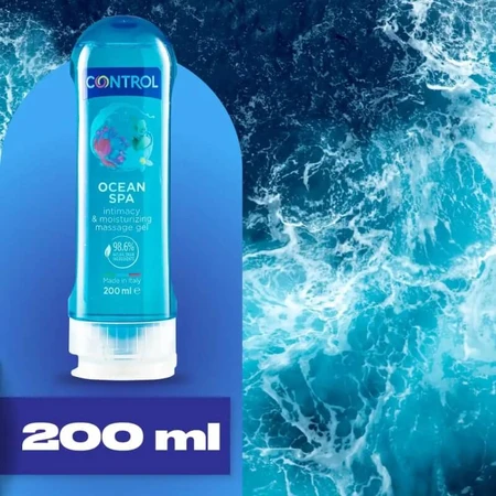 Control Mediterranean Sea 2 en 1 - Gel hidratante de masaje, 200 ml