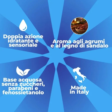 Control Mediterranean Sea 2 en 1 - Gel hidratante de masaje, 200 ml