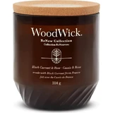 Woodwick Cassis et rose - Bougie parfumée moyenne, 181 g