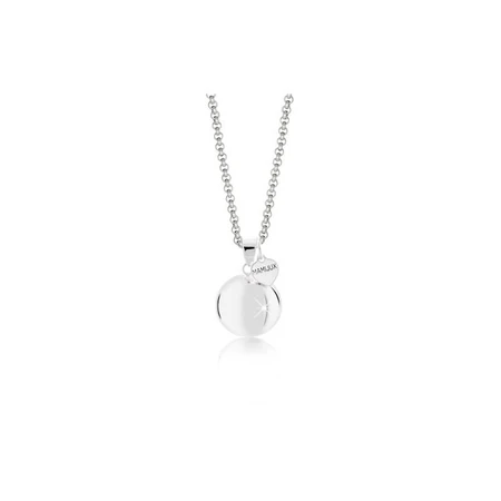 Mamijux Call the Angels - Stalen ketting met verzilverde hartvormige hanger
