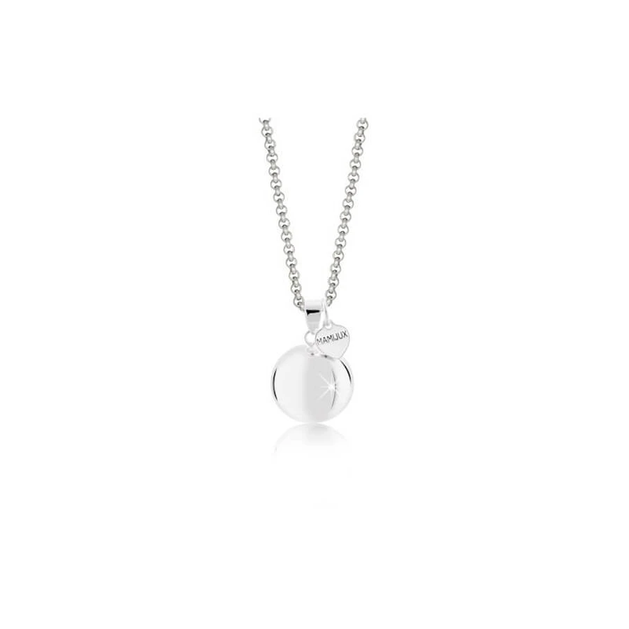 Mamijux Call the Angels - Stalen ketting met verzilverde hartvormige hanger
