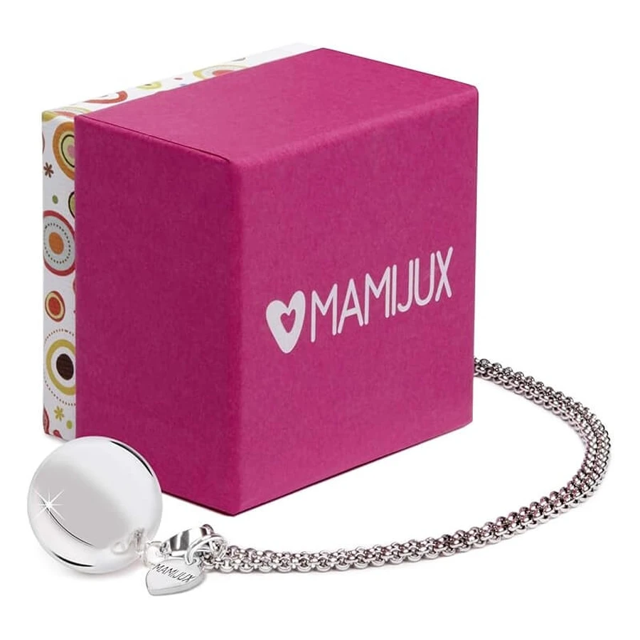 Mamijux Call the Angels - Stalen ketting met verzilverde hartvormige hanger