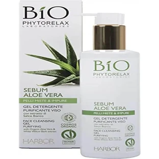 Phytorelax Sebum Aloe Vera - Zuiverende gezichtsreinigingsgel, 200 ml