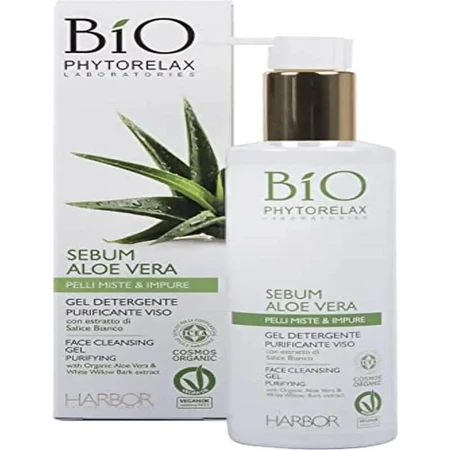 Phytorelax Sebum Aloe Vera - Zuiverende gezichtsreinigingsgel, 200 ml
