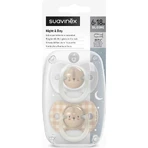 Suavinex Night &amp; Day - Chupete de silicona para 6-18 meses - Rosa