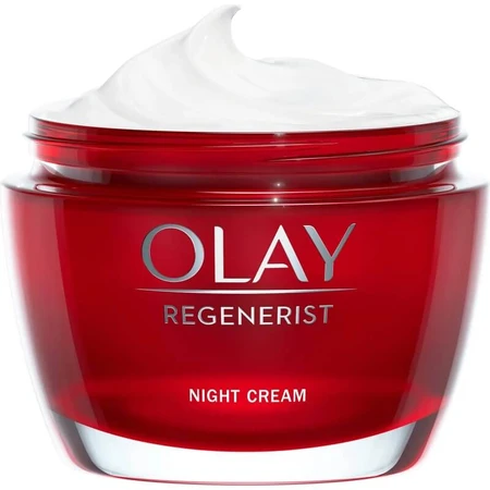 Crema de noche Olay Regenerist - Crema facial de noche antiarrugas, 50 ml