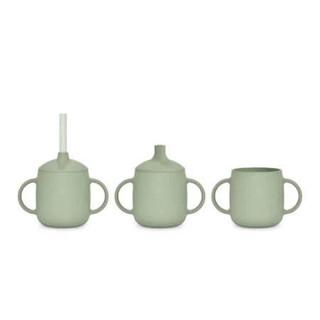 Suavinex Color Essence - 3-in-1 Silicone Training Cup, Green