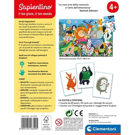 Clementoni Sapientino: «Descubre los animales» - Juego educativo