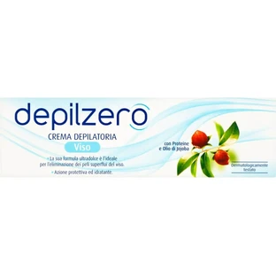 Depilzero ontharingscrème voor het gezicht voor de gevoelige huid met lotusbloem en aloë vera, 50 ml