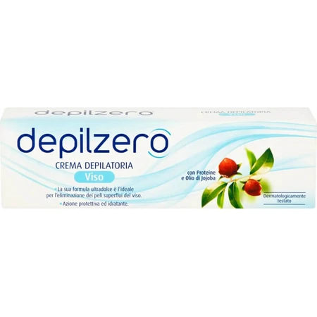 Depilzero ontharingscrème voor het gezicht voor de gevoelige huid met lotusbloem en aloë vera, 50 ml