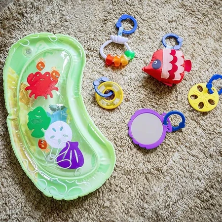 Baby Einstein Baby Einstein Sea Floor Explorers - Alfombra de juegos acuáticos portátil 2 en 1 para niños de 0 a 36 meses