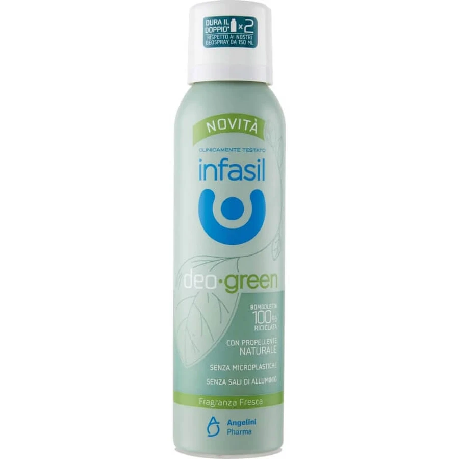 Infasil Deo Green Fresh Scent - Desodorante en spray, 125 ml