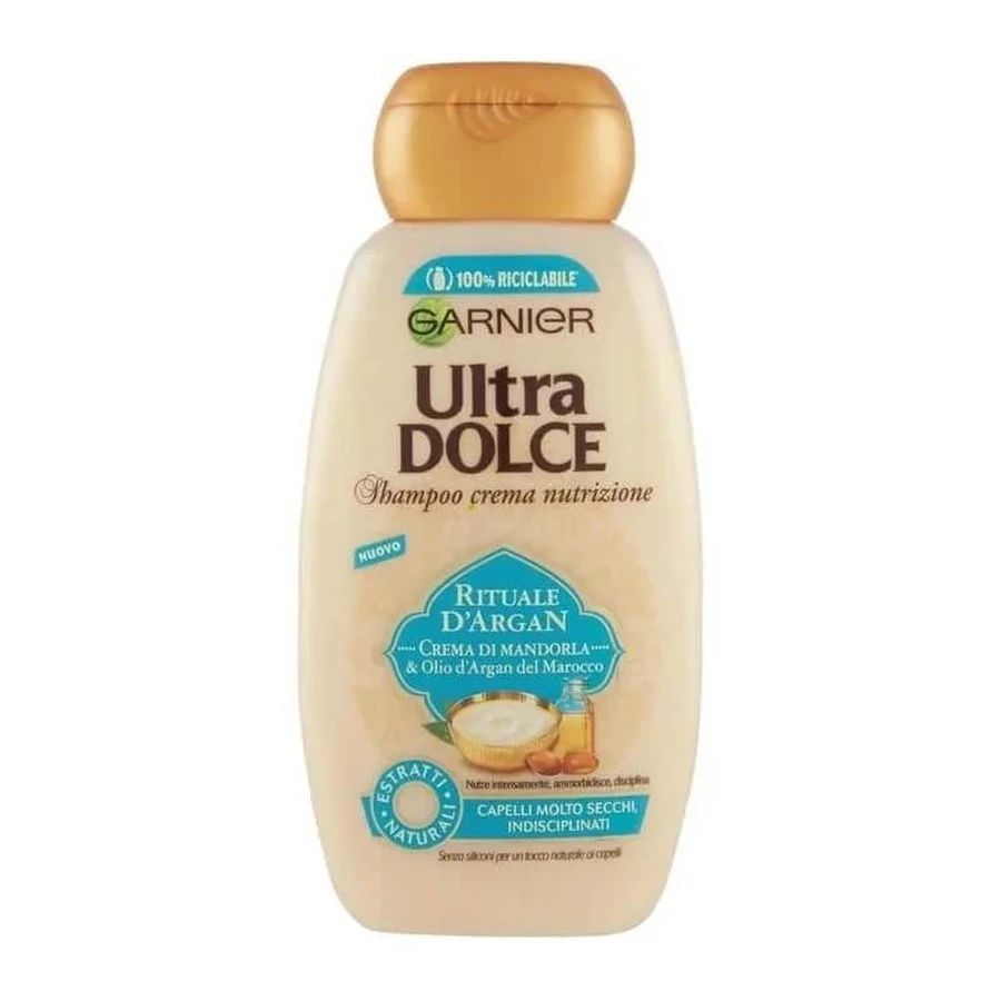 Garnier Ultra Doux Rituel à l'Argan - Shampooing pour cheveux très secs et indisciplinés, 250 ml