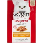 Purina Mon Petit Intense Pato, Pollo y Pavo - Comida húmeda para gatos, 6 x 50 g