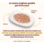 Almo Nature HFC Carne de ternera con patatas y guisantes - Pienso húmedo complementario para perros adultos, 95 g