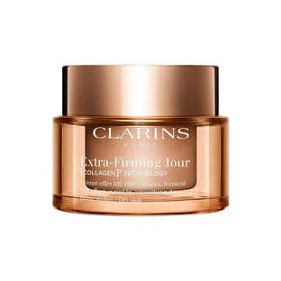 Crema de día extra-reafirmante de Clarins - Tecnología Colágeno 3 - Crema de día para piel seca, 50 ml