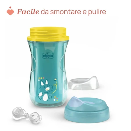Chicco Active Cup, ab 14 Monaten, Fassungsvermögen 266 ml, hellblau