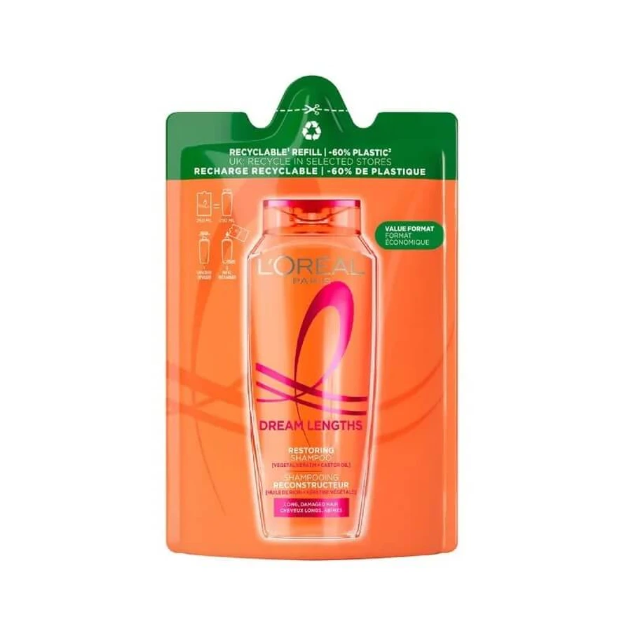 Elvive Dream Long – șampon regenerant – rezerve ecologice de 250 ml